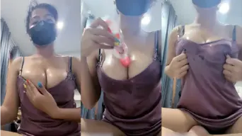 AwwBabyy Remas Susu Sambil Melet2 Video by indo